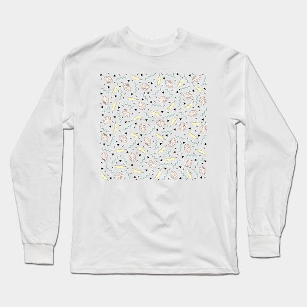 Back to the Tropical 80s Long Sleeve T-Shirt by fivemmPaper